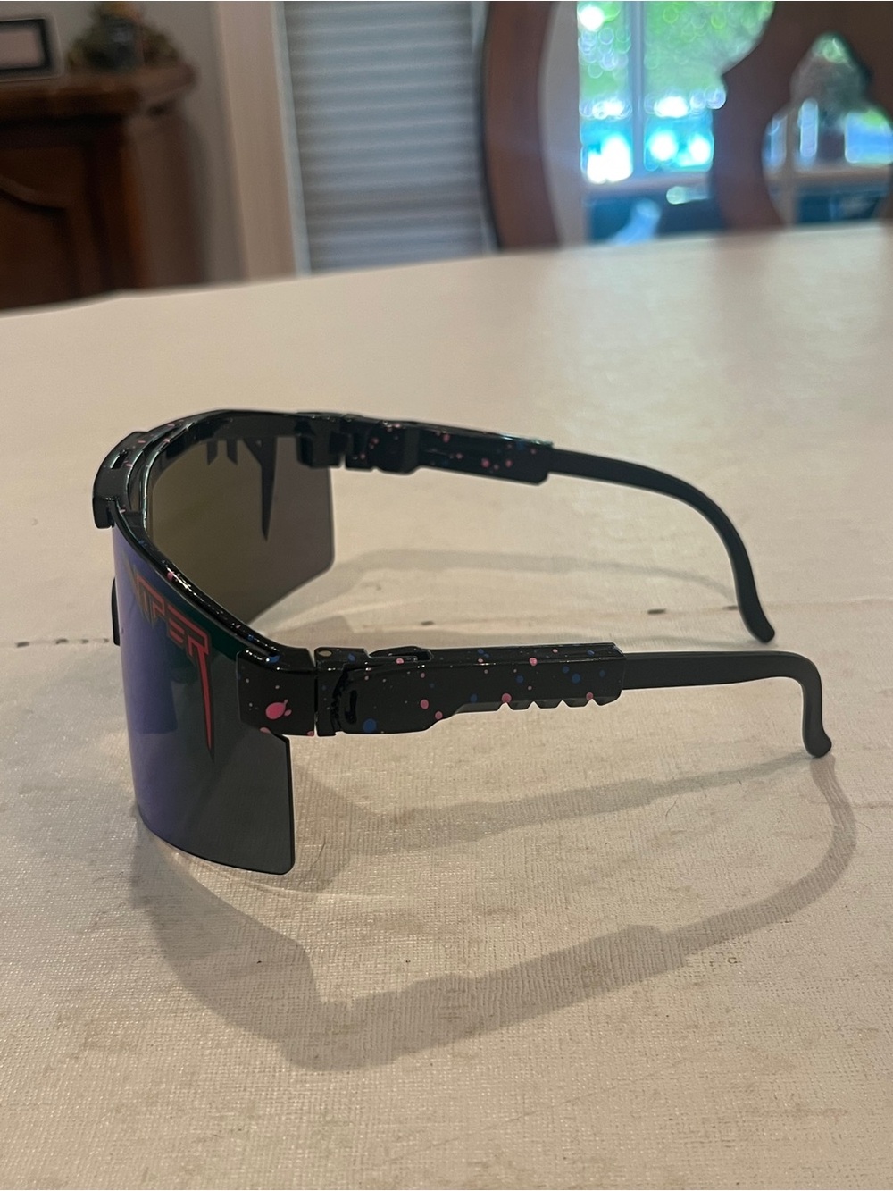 Vintage style Pit Viper blue mirrored sunglasses. So retro! - Picture 4 of 5